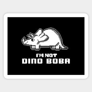 pixel art : is triceratops dino boba? Sticker